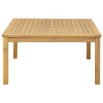 vidaXL Table basse Acacia clair 85 x 85 x 45 cm Bois d'Acacia Massif
