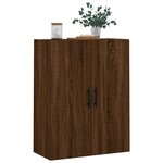 vidaXL Armoire murale chêne marron 69 5x34x90 cm