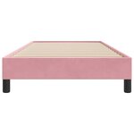 vidaXL Cadre de lit sans matelas rose 100x210 cm velours