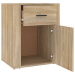 vidaXL Table de chevet Chêne sonoma 50x36x60 cm Bois d'ingénierie