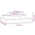 vidaXL Jardinière 83x83x27 cm Bois de douglas massif