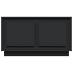 vidaXL Meuble TV noir 80x35x45 cm bois d'ingénierie