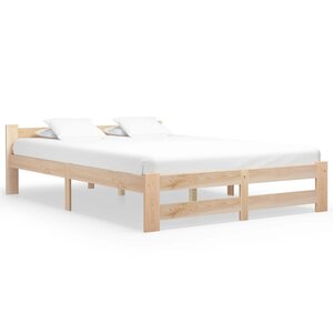 vidaXL Cadre de lit sans matelas bois de pin massif 120x200 cm