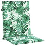 vidaXL Coussins de chaise Autre 6 Pièces Motif de feuille 100 x 50 x 3 cm