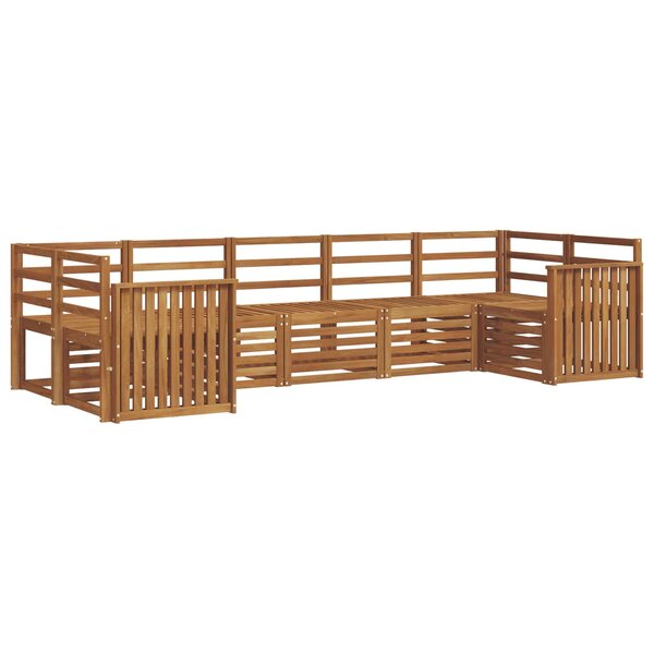 vidaXL Ensemble de canapé d'angle 7 Pièces Naturel