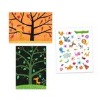 Djeco DJ09948 - Stickers épais repositionnables Chat-perché