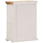 vidaXL Buffet blanc et marron 55x30x73 cm bois de manguier solide brut