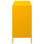 vidaXL Buffet jaune moutarde 101 5x39x73 5 cm acier laminé à froid