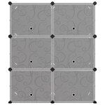 vidaXL Étagère à chaussures Noir 84 5x31x93 5 cm PP