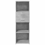 vidaXL Buffet haut gris béton 40x42 5x124 cm bois d'ingénierie