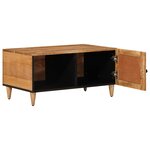vidaXL Table basse Naturel 80 x 50 x 40 cm Bois de mangue massif