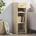 vidaXL Buffet chêne sonoma 30x42 5x93 cm bois d'ingénierie
