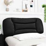 vidaXL Coussin de tête de lit Hvar noir 100 cm similicuir