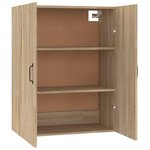 vidaXL Armoire suspendue Chêne sonoma 69 5x34x90 cm Bois d'ingénierie