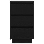 vidaXL Table de chevet avec lumières LED noir 38x34x65 cm