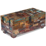 vidaXL Coffre table basse Bois de récupération massif 80x40x35 cm