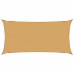 vidaXL Voile d'ombrage 160 g/m² rectangulaire sable 4x7 m PEHD