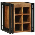 vidaXL Étagère à vin Marron 34.5 x 35 x 39 cm Bois d'acacia massif