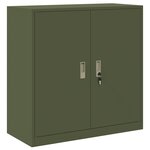 vidaXL Armoire de rangement Vert olive 90 x 40 x 90 cm Acier