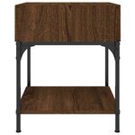 vidaXL Tables de chevet 2 Pièces chêne marron 40x41x50 cm bois ingénierie