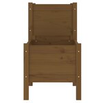 vidaXL Jardinière Marron miel 245 5x44x75 cm Bois massif de pin