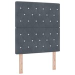 vidaXL Cadre de Lit Gris Foncé 80x200 cm Velours