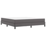 vidaXL Lit avec matelas Gris 180 x 200 cm Faux cuir