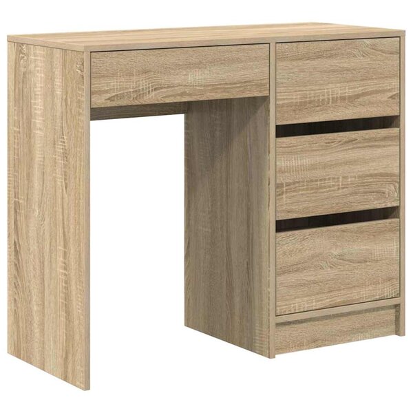 vidaXL Bureau Chêne sonoma 90 x 37 5 x 75 cm Bois d'ingénierie