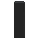 vidaXL Bibliothèque noir 102x32x102 cm bois d'ingénierie