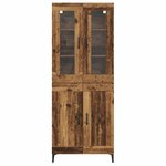 vidaXL Haut Armoire Bois Ancien 69 5 x 34 x 180 cm Bois d'ingénierie