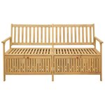 vidaXL Banc de rangement 2 -Seater 170 x 63 x 84 cm Acacia massif