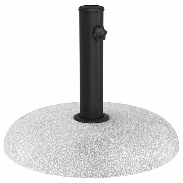 vidaXL Base de parasol pour poteaux de 37/42/52/58 mm en béton gris clair de 20 kg