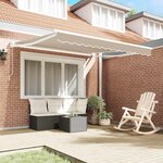 vidaXL Auvent Rétractable Beige 350 x 250 cm Polyester et Aluminium