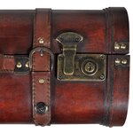 vidaXL Coffre de rangement vintage Bois Marron 2 Pièces