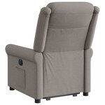 vidaXL Fauteuil inclinable taupe tissu