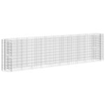 vidaXL Lit surélevé à gabion Fer galvanisé 400x50x100 cm