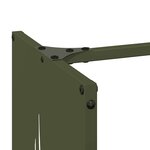 vidaXL Portant de bois chauffage vert olive 40x30x80 cm