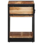 vidaXL Cabinet de chevet 2 Pièces 40 x 35 x 50 cm Bois d'acacia massif