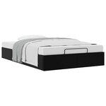 vidaXL Cadre de lit ottoman sans matelas noir 120x200 cm similicuir