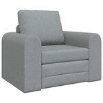 vidaXL Canapé-Lit Gris clair 98 x 71 x 83 cm tissu