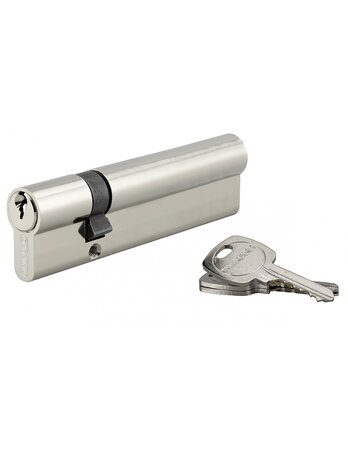 THIRARD - Cylindre de serrure double entrée STD UNIKEY (achetez-en plusieurs  ouvrez avec la même clé)  30x90mm  3 clés  nickelé