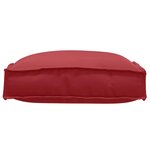 vidaXL Coussins de palette pour siège  6 pièces  rouge vin  40 x 40 x 8 cm  en tissu Oxford.