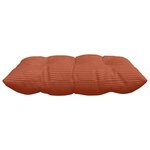 vidaXL Coussins de siège 4 Pièces Rouge orange 40 x 40 x 6 cm