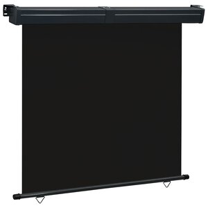 vidaXL Auvent latéral de balcon 175x250 cm noir
