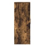 vidaXL Meuble à chaussures Chêne fumé 32x35x92 cm Bois d'ingénierie