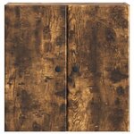 vidaXL Armoire Murale 59 x 31 x 60 cm Bois d'ingénierie Chêne fumé