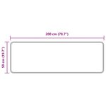vidaXL Coureur de Tapis MARSA Multicolore 50 x 200 cm Polyester et PVC