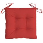 vidaXL Coussins de chaise lot de 6 rouge 50x50x7 cm tissu oxford