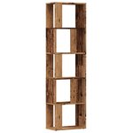 vidaXL Bibliothèque vieux bois 45x24x159 cm bois d'ingénierie