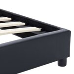 vidaXL Cadre de lit sans matelas noir similicuir 90x200 cm